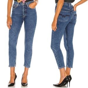 Re/Done Wonder Woman High-Rise Ankle Jeans